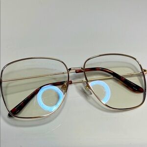 Gold Wire Blue Light blocking Frame Glasses